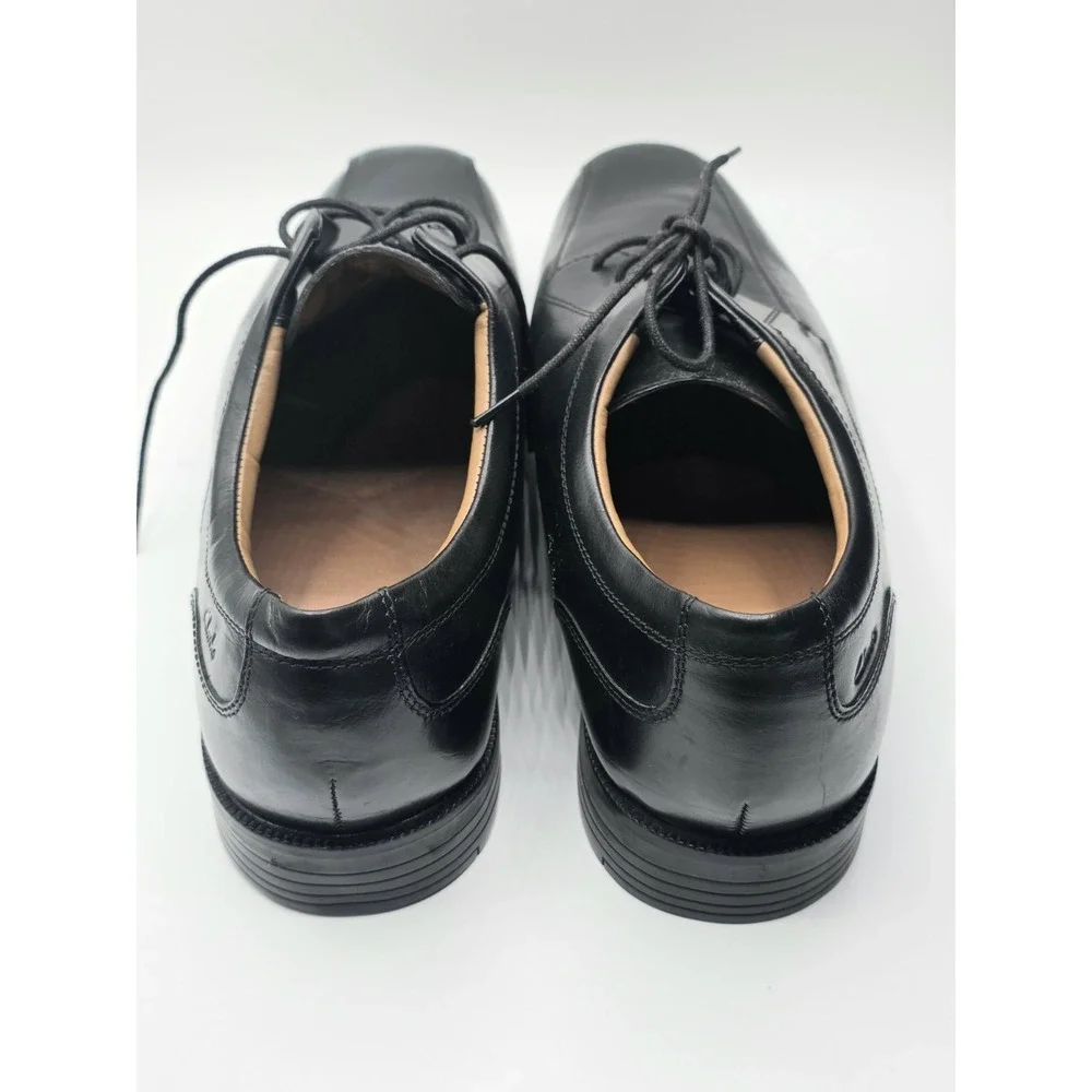Clarks Men's Tilden‎ Walk Oxford, Black Leather Dress Shoes , Size 15 M US